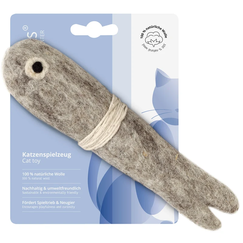 Katzenspielzeug Toller Hecht mit Schnur