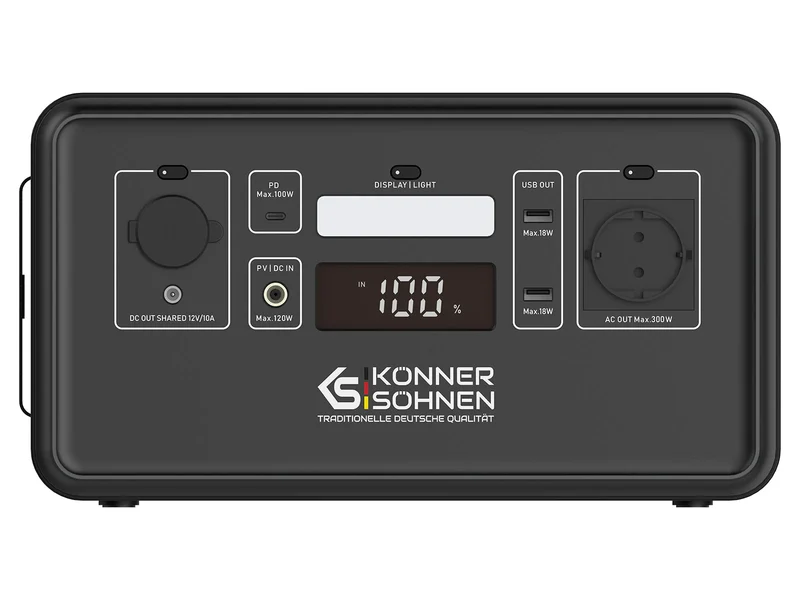"Könner & Söhnen" Tragbare Powerstation LifePO4 KS 300PS - 294Wh