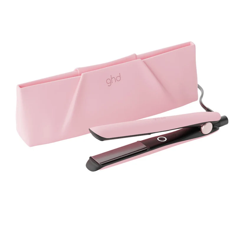 Gold Hair Straightener in Dusted Pink