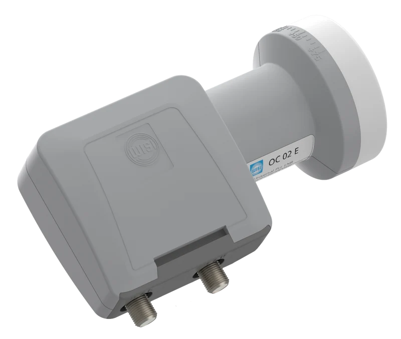 Wisi OC 02E Speisesystem Twin 40mm lichtgrau - 2x Ausgänge direkt auf Receiver