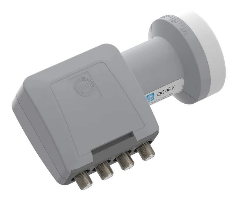 Wisi OC 06E Speisesystem Quad 40mm lichtgrau - 4x Ausgänge direkt auf Receiver