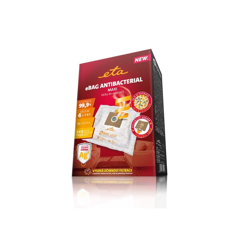 Staubsaugerbeutel ETA eBag Antibacterial Maxi 9600 68021 (5 Stk)