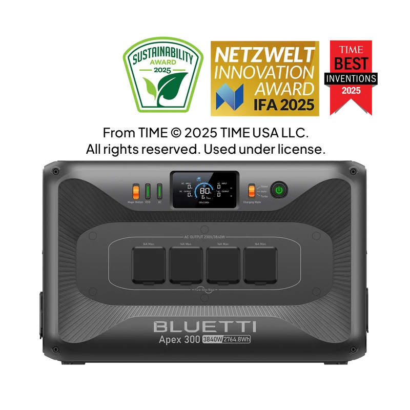 BLUETTI Apex 300 Vielseitige Powerstation| 3.840 W 2.764,8 Wh (Nur Für Deutschland)