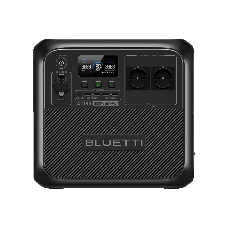 BLUETTI AC180 Tragbare Powerstation | 1800 W 1152 Wh (Amazon)
