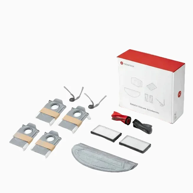 Roborock Zubehörset für Saros 20 Sonic – Hauptbürste*1 Satz + Seitenbürsten*2 + Filter*2 + Staubbeutel*4 + VibraRise-Wischtuch*2