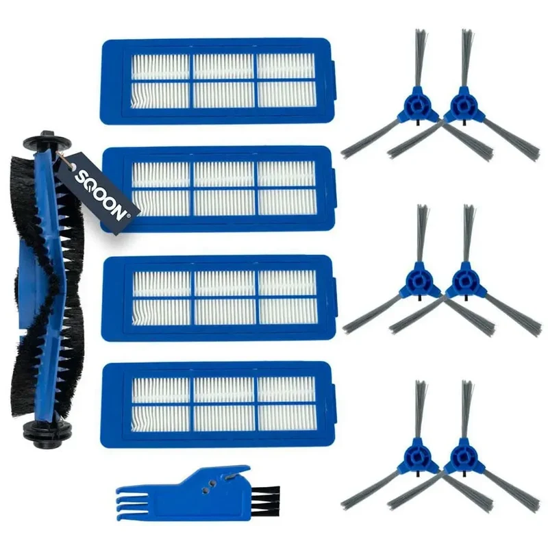 Wartungsset für Eufy RoboVac Saugroboter 11S, 15C, 25C, 30C, 35C, G10, G20, G30, R450 und R500, 12 Teile S0914