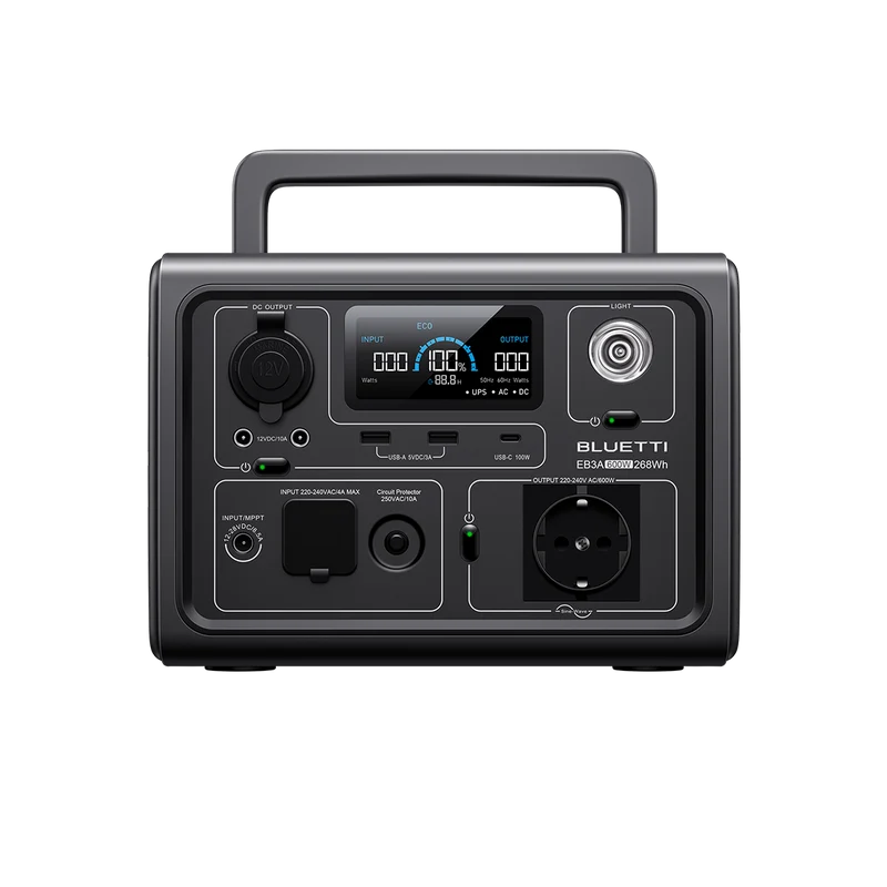 BLUETTI EB3A Tragbare Powerstation | 600 W 268 Wh (Amazon)