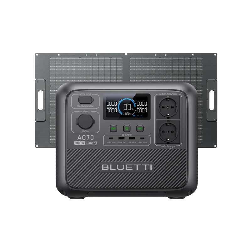 BLUETTI AC70 Tragbare Powerstation | 1000 W 768 Wh (Amazon)