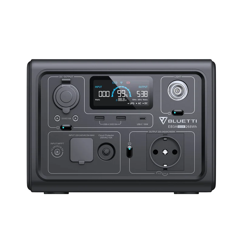 BLUETTI EB3A Tragbare Powerstation +SP120L Solarpanel (Amazon)