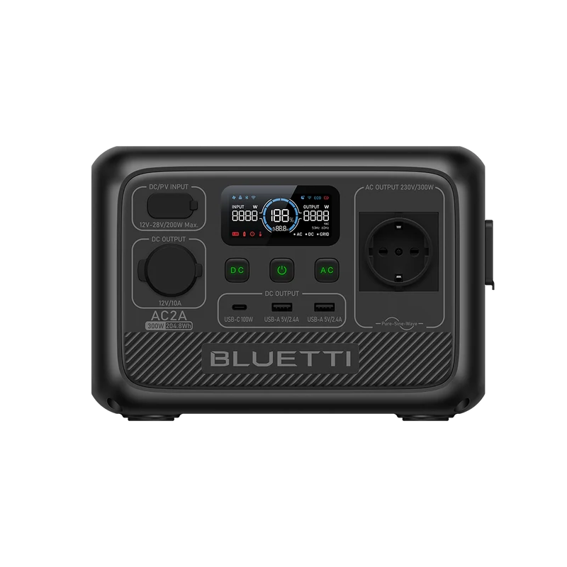 BLUETTI AC2A Tragbare Powerstation | 300 W 204,8 Wh (Nur Für Deutschland)