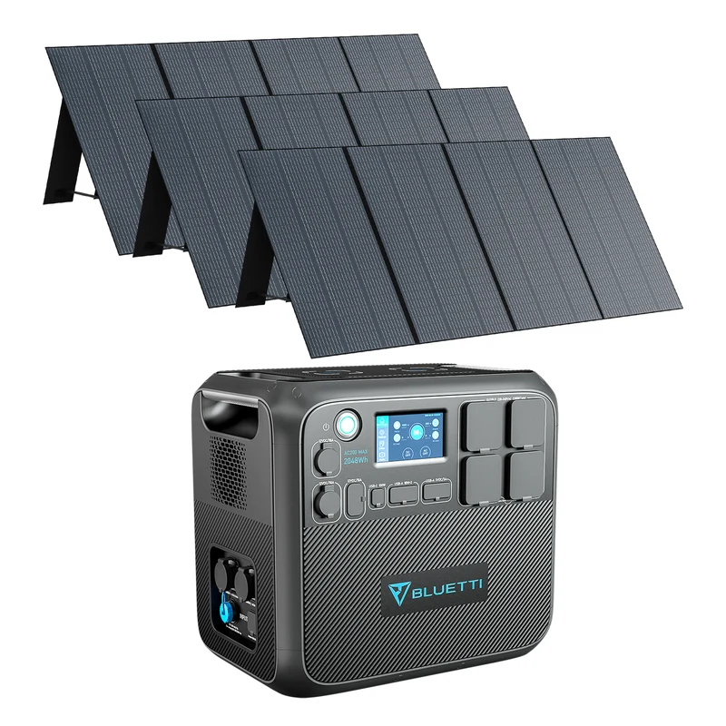 BLUETTI AC200MAX + 3*PV350 Stromgenerator