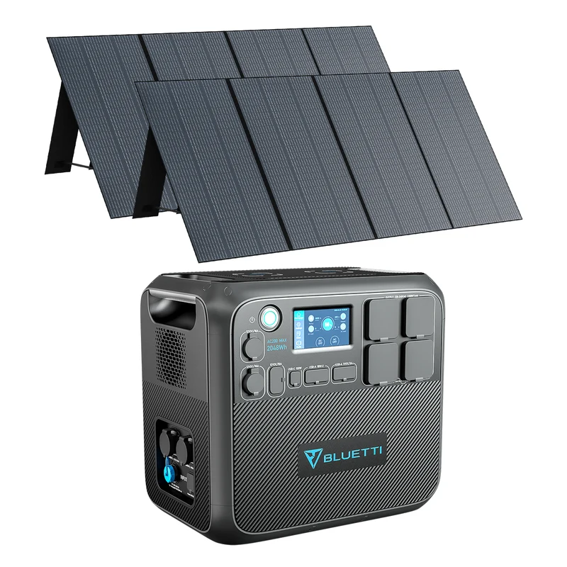 BLUETTI AC200MAX + 2*PV350 Stromgenerator
