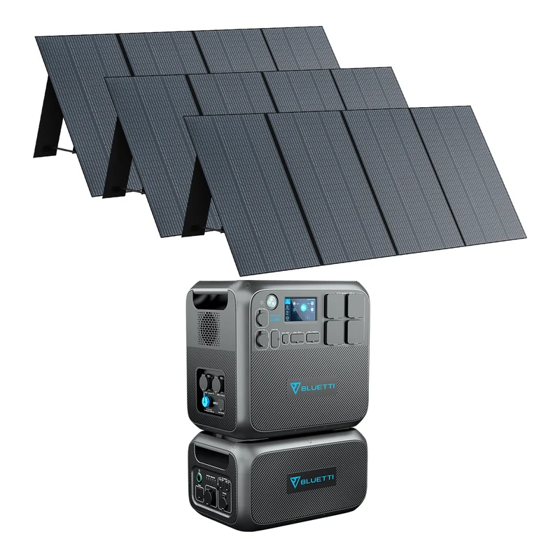BLUETTI AC200MAX + B230 + 3*PV350 Stromgenerator