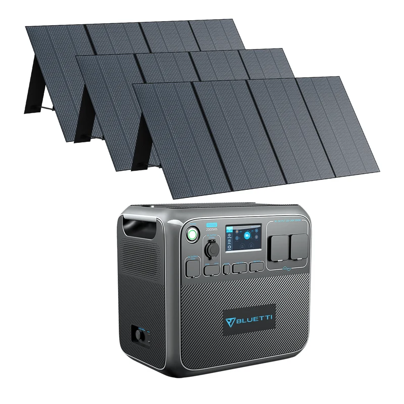 BLUETTI AC200P + 3*PV350 Stromgenerator