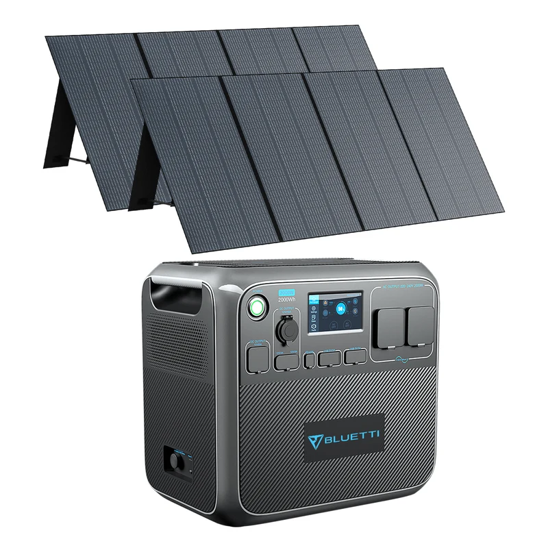 BLUETTI AC200P + 2*PV350 Stromgenerator
