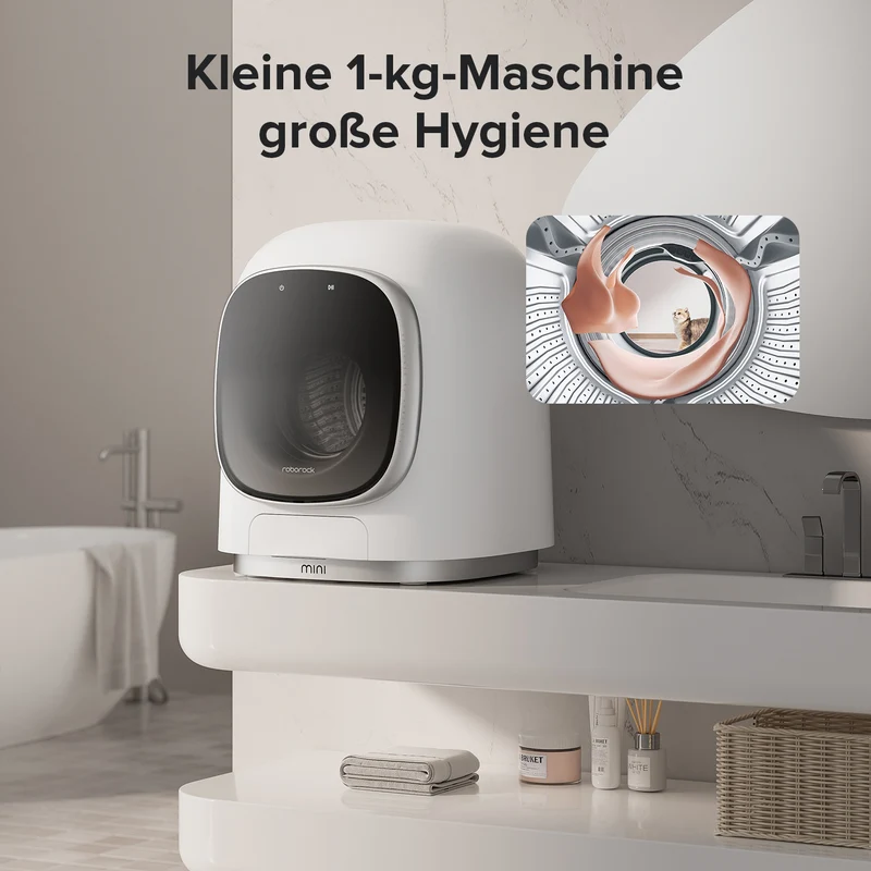 Roborock Zeo Mini Waschtrockner mit der Zeo-Cycle® Trocknungstechnologie