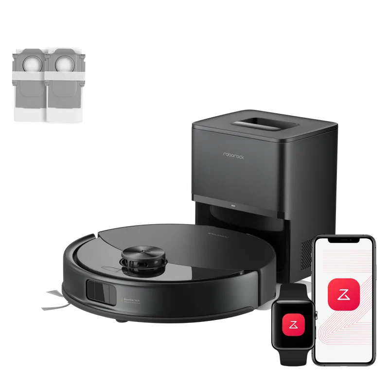 Roborock Q10 S5+ Set Saug- und Wischroboter mit Auto-Entleerungsstation mit zwei zusätzlichen Staubbeuteln