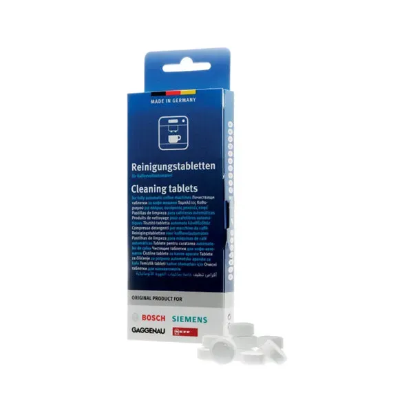 Reinigungstabletten für Bosch Vollautomaten Kaffeemaschinen, Codes 00312295 und andere