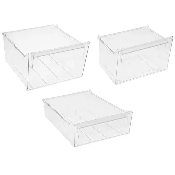 Gefrierschublade für Kühlschrank Zanussi 4055419537 Set 3 Teile