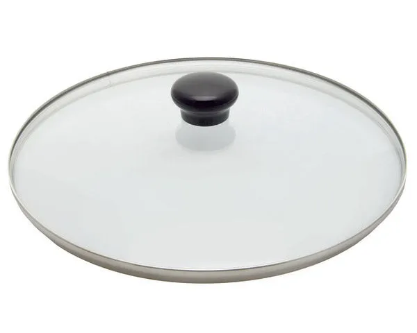 Edelstahlglasdeckel mit Ventil ø 26 cm.