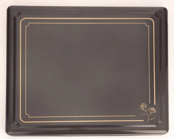 Arbeitsplattenabdeckung 610 x 520 mm, schwarze Verzierung