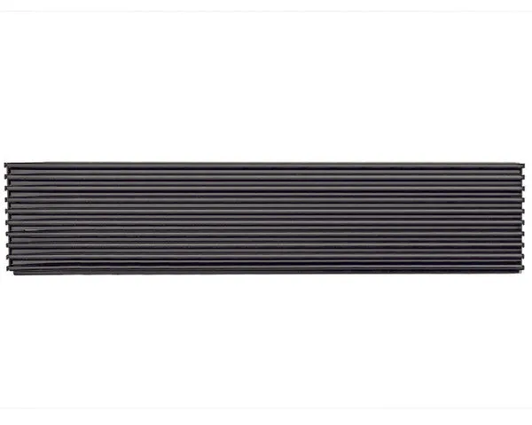 Lüftungsgitter 600 x 125 mm, schwarz