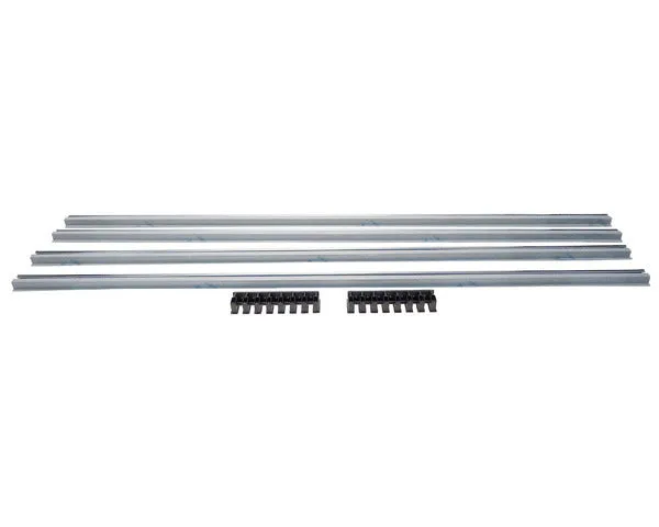 Lüftungsgitter 900x122mm Edelstahl glänzend