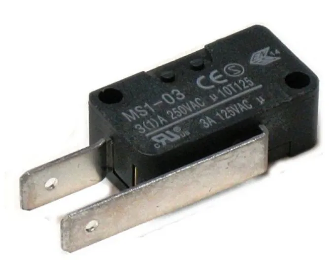 Mikroschalter MS1-03 Aeg, Amica, Arcelik, Beko, Brandt, Electrolux, Gorenje, Grundig, Hisense, Indesit, Midea, Samsung, Whirlpool