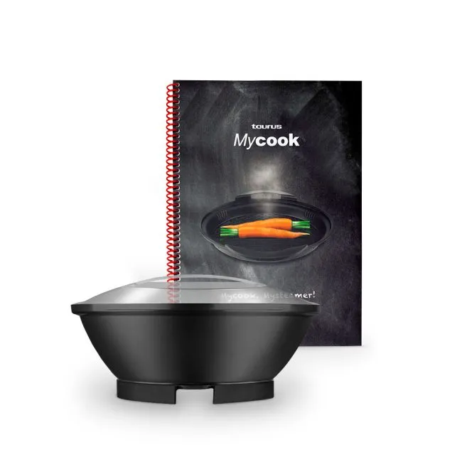 Plastik-Dampfgarer-Pack + Dampfgarer-Rezeptbuch Taurus (Touch - One - Easy - Go)