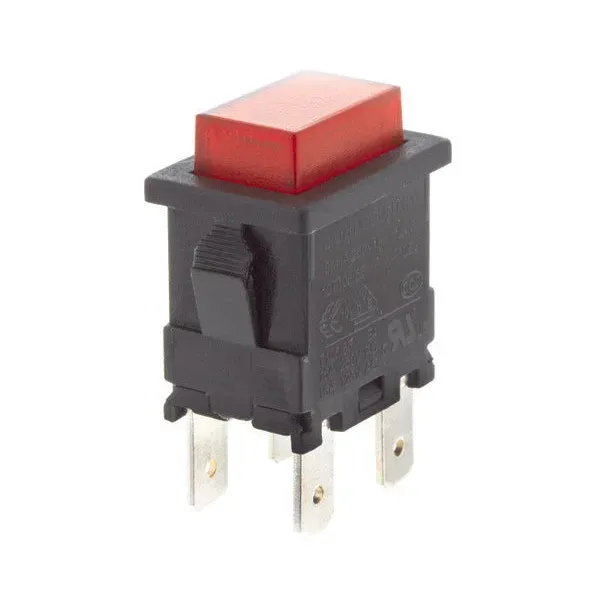 Schalter für Fleck-Heizkessel rot Ø 20 mm Code 569424