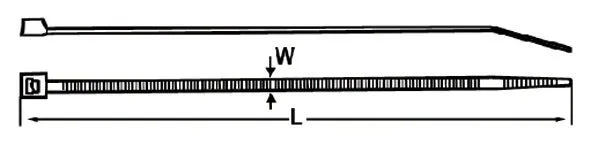 VONDER Nylon-Schelle 76x380mm weiß