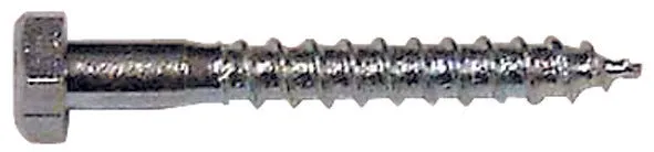 Vernickelte Schraube 8x60mm für Dübel 1 St.