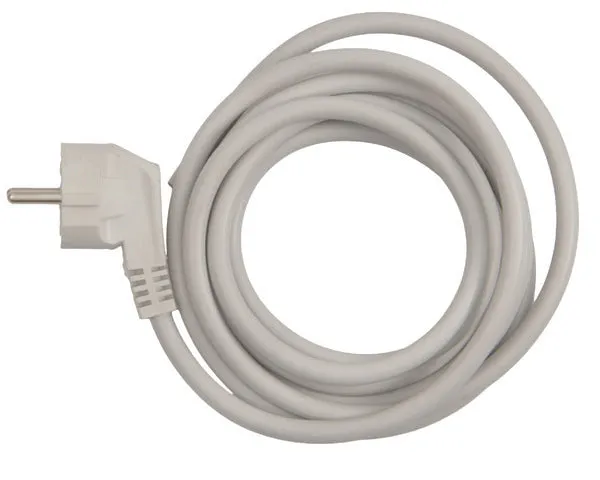 Kabel Stecker Schuko weiß 3x1,5 mm