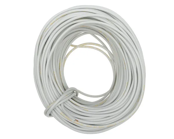 Kabel Schlauch weiß 2x1,0 mm. 0,5KV
