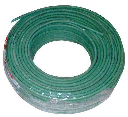 Freies halogenfreies Kabel grün 3x4 mm. 1 m