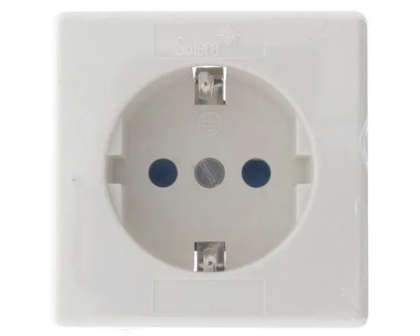 Weiße Schuko-Oberflächensteckdose 16A 250V | AS07101