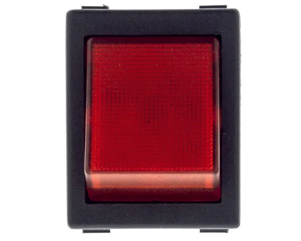 Roter Geschirrspülerknopf 22x30mm