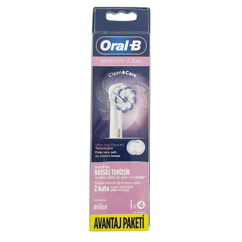 Braun Oral-B Sensitive Clean Zahnbürste – 4 Einheiten