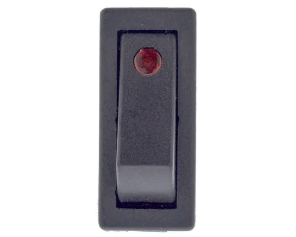 Einpoliger roter Schalter 11x30mm Kontrollleuchte