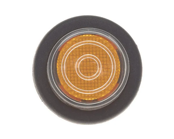 Bernsteinfarbener Druckknopf mit Schutzkappe ø25 mm 230 V