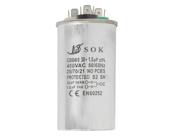 Kondensator Arbeit 30µF + 1,5µF 450V