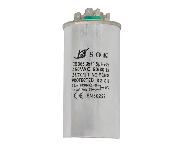 Arbeitskondensator 35µF + 1,5µF 450V