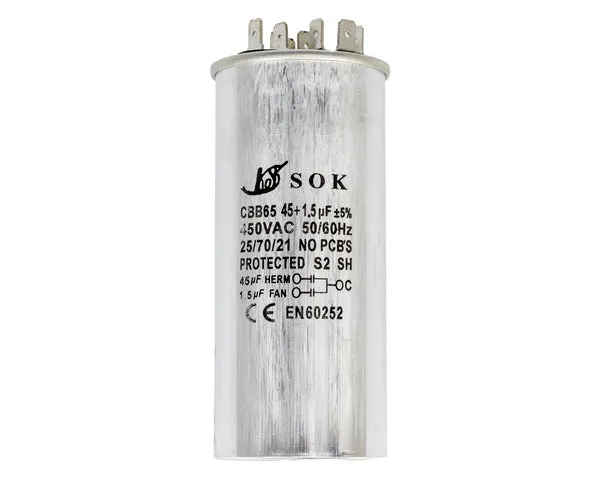 Kondensator Arbeit 45µF + 1,5µF 450V