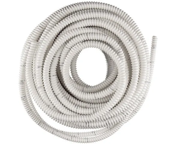 Spiralschlauch Abfluss 20x16 weiß 1 m PVC