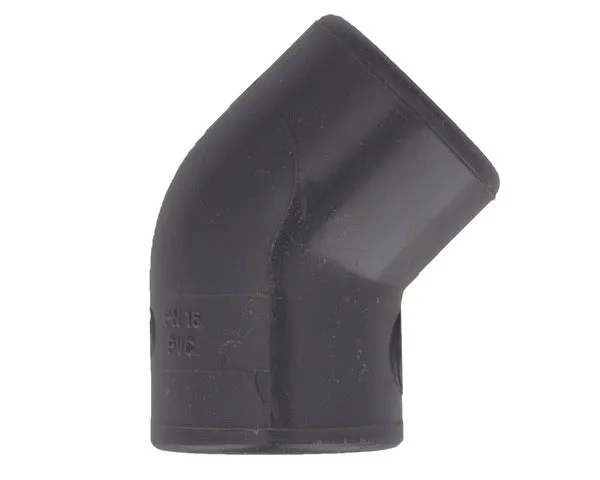 Winkelstück 45° für starres Rohr ø 20 mm.