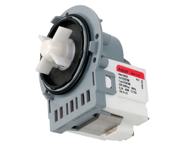 ASKOLL Pumpe Abfluss Waschmaschine 40 W Flachstecker