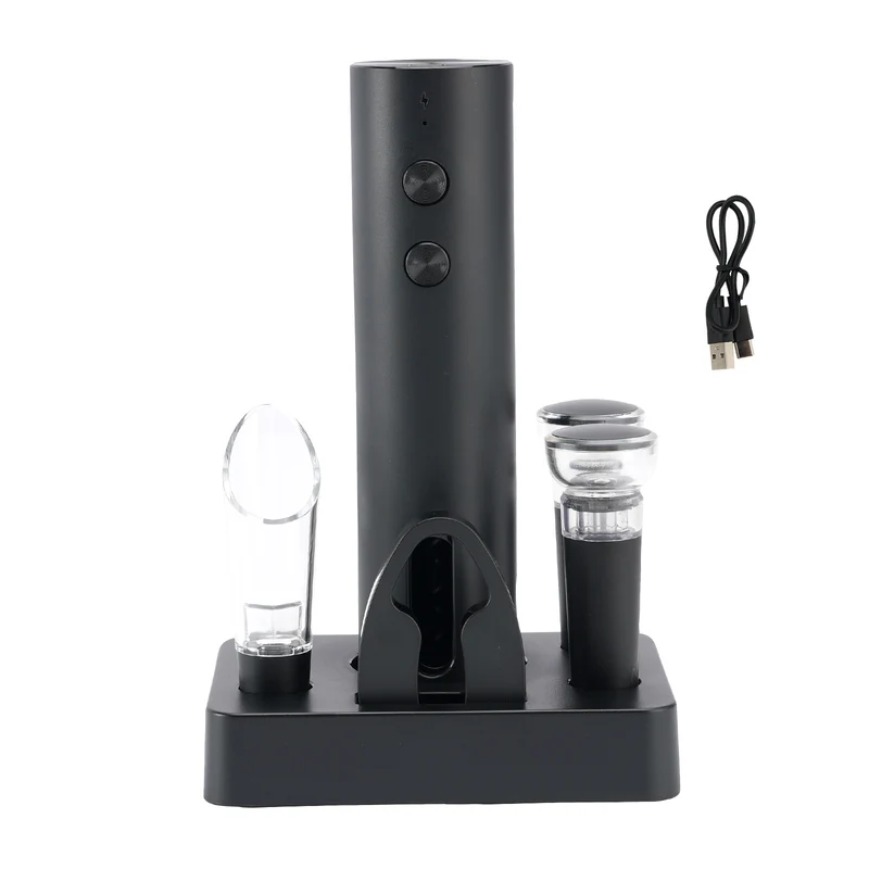 EC-A-BS Ouvre-bouteille électrique rechargeable lithium-ion Electric Wine Opener