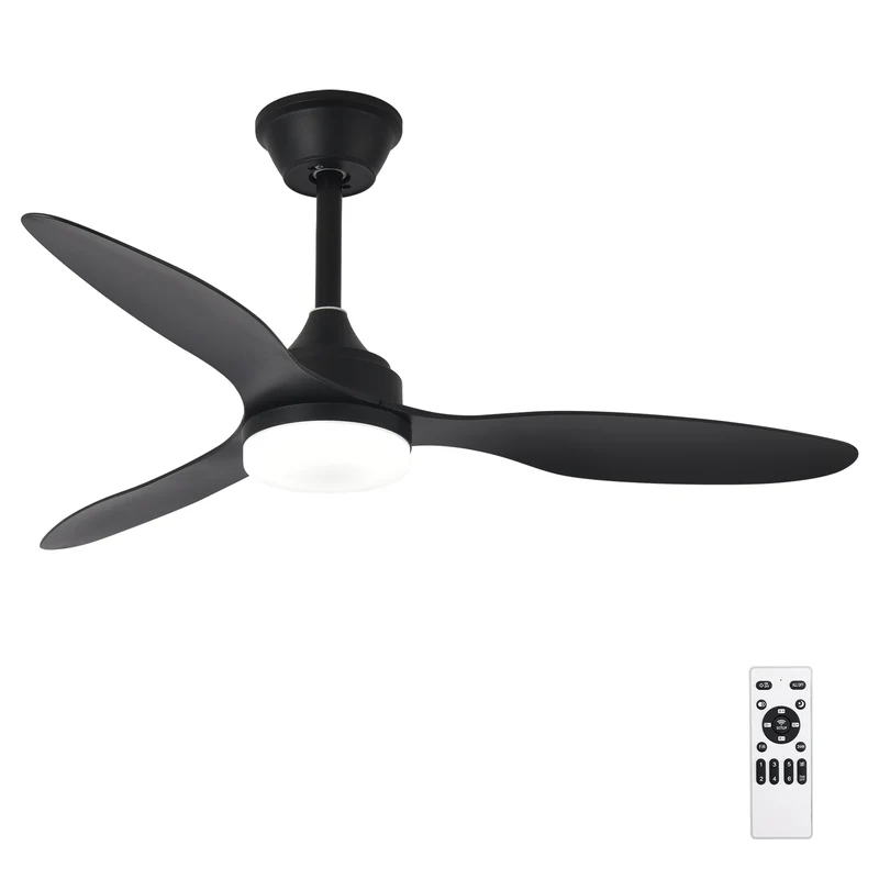 Ventilateur de Plafond 42 Pouces avec Éclairage LED – Télécommande, 6 Vitesses, Intensité Réglable 10%-100%