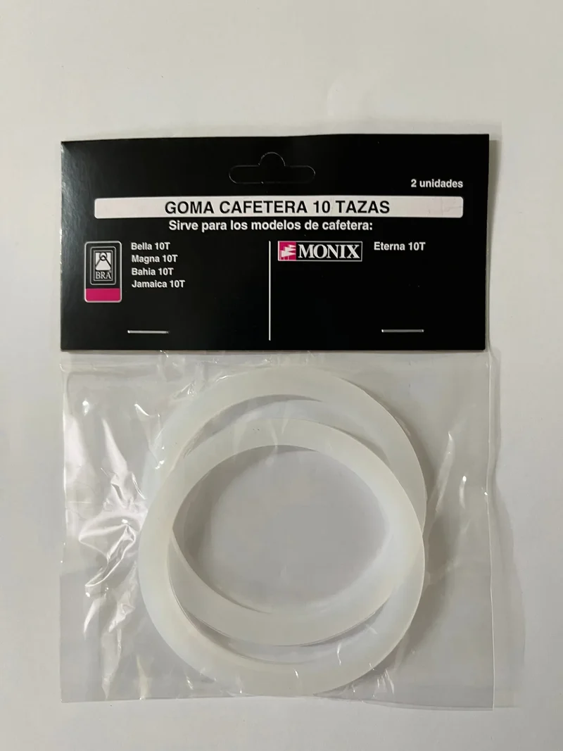 Packung mit 2 10 Tz Edelstahl-Kaffeemaschinendichtungen. Bra-Monix 990928