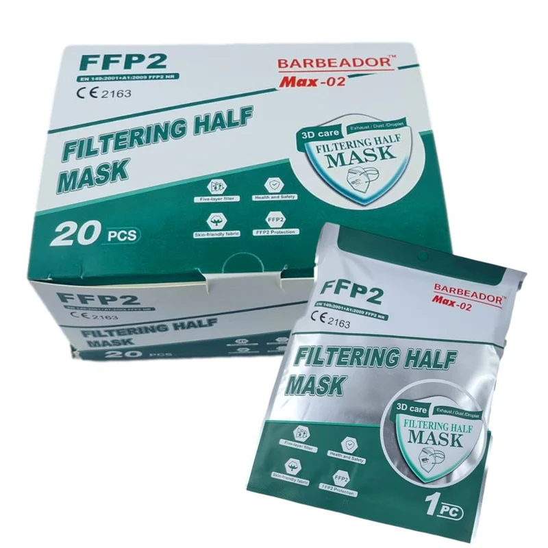 Mund Nasen Schutz Maske Weiß CE zertifiziert 20 Stk